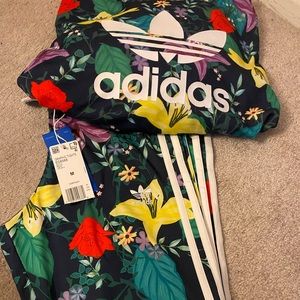 Adidas leggings and crop sweatshirt